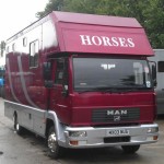 A refurbished horse box van
